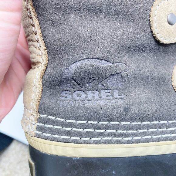 Sorel Brown Joan of Arctic Lace Up Snow Boots Waterproof Women's 9 Faux Fur Trim - Picture 4 of 9